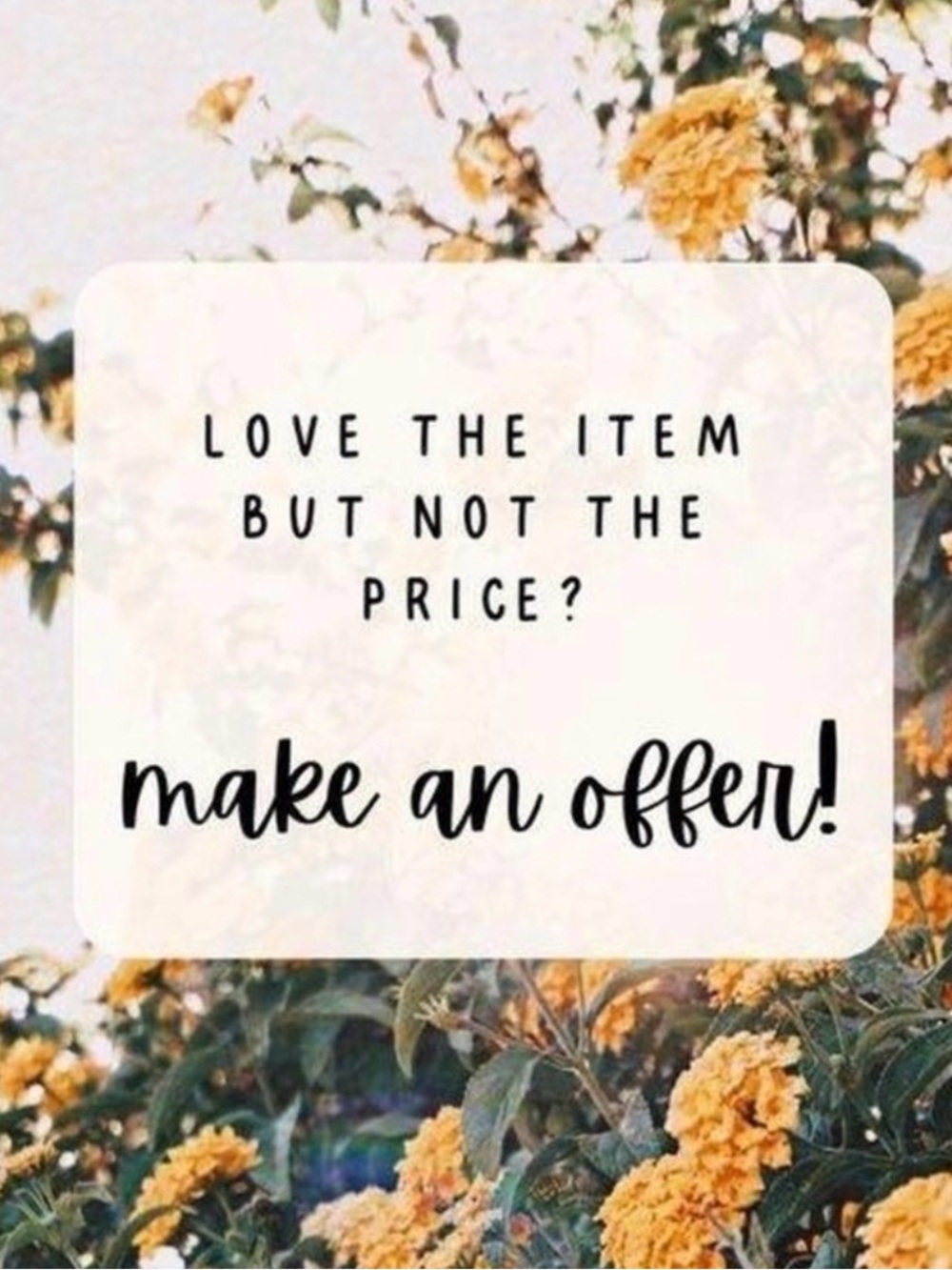 Floral Yellow Home Accent Poster - Make An Offer Design
